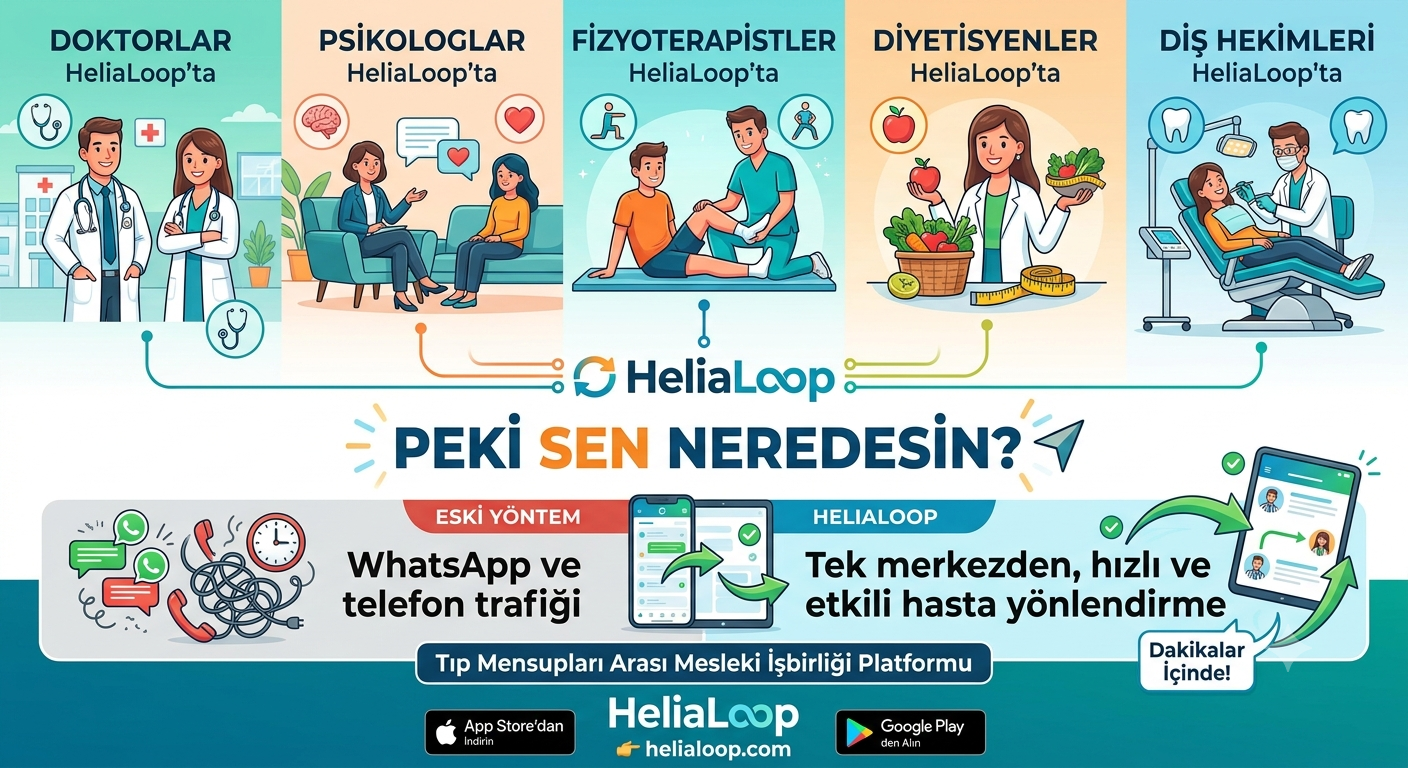 HeliaLoop · hekimler arası iş birliği